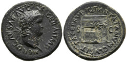 NERON. As. (Ae. 14,41g/31mm). 66 D.C. Roma. Anv: NERO CAESAR AVG GERM IMP. Bust - The Julio-Claudians (27 BC To 69 AD)