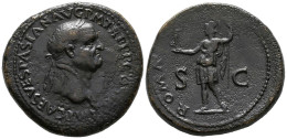 VESPASIANO. Sestercio. (Ae. 28,06g/36mm). 71 D.C. Roma. (RIC 190). Anv: IMP CAE - The Flavians (69 AD To 96 AD)