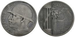 ITALIA. Vittorio Emanuele III. 20 Lire. 1928. Km#70. Ar. 19,39g. BC+. - Sonstige & Ohne Zuordnung