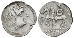 ICALCUSCEN (Iniesta, Cuenca). Denario. (Ar. 3,45g/20mm). 120-20 A.C. (FAB-1396  - Other & Unclassified