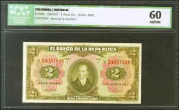 COLOMBIA. 2 Pesos Oro. 7 August 1947. Serie I. (Pick: 390b). ICG60. - Autres & Non Classés