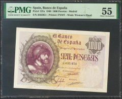 1000 Pesetas. 21 De Octubre De 1940. Sin Serie. (Edifil 2017: 445). EBC+. Encap - Other & Unclassified