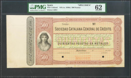 SOCIEDAD CATALANA GENERAL DE CREDITO (BARCELONA). 500 Pesetas. (188_ca). Sin Se - Sonstige & Ohne Zuordnung