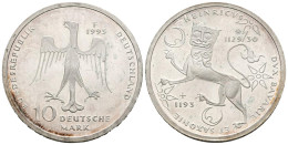 ALEMANIA. 10 Marcos (Ar. 15,58g/33mm). 1995. Stuttgar F. 800 Aniversario De La  - Otros & Sin Clasificación