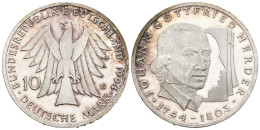 ALEMANIA. 10 Marcos (Ar. 15,60g/33mm). 1994. Karlsruhe G. 250 Aniversario Del N - Other & Unclassified