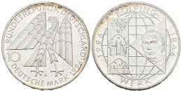 ALEMANIA. 10 Marcos (Ar. 15,46g/33mm). 1996. Berlín A. 150 Aniversario Adolfo K - Other & Unclassified