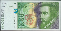 1000 Pesetas. 12 De Octubre De 1992. Tipo II. Serie 3Y Y Numeración Baja Y Capi - Otros & Sin Clasificación