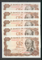 Precioso E Interesante Conjunto De 25 Billetes De 100 Pesetas Emitidos El 17 De - Other & Unclassified