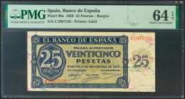 25 Pesetas. 21 De Noviembre De 1936. Serie C. (Edifil 2021: 419a, Pick: 99a). R - Sonstige & Ohne Zuordnung