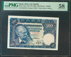 500 Pesetas. 15 De Noviembre De 1951. Sin Serie. (Edifil 2021: 460, Pick: 142a) - Altri & Non Classificati