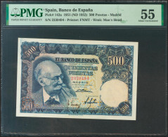 500 Pesetas. 15 De Noviembre De 1951. Sin Serie. (Edifil 2021: 460, Pick: 142a) - Altri & Non Classificati