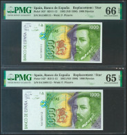 1000 Pesetas. 12 De Octubre De 1992. Pareja Correlativa. Serie Especial 9A. (Ed - Otros & Sin Clasificación