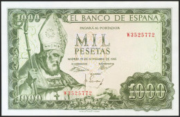 1000 Pesetas. 19 De Noviembre De 1965. Serie W. (Edifil 2021: 471b). Apresto Or - Other & Unclassified