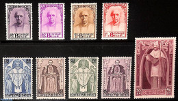 Belgium 1932 Cardinal Mercier 9v, Unused (hinged), Religion - Religion - Neufs
