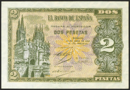 2 Pesetas. 30 De Abril De 1938. Serie I. (Edifil 2021: 429a). Apresto Original. - Otros & Sin Clasificación