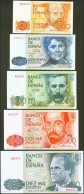 Conjunto De 5 Billetes Del Banco De España De 200 Pesetas, 500 Pesetas, 1000 Pe - Otros & Sin Clasificación