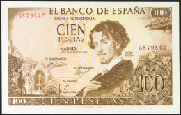 100 Pesetas. 19 De Noviembre De 1965. Sin Serie. (Edifil 2021: 470). Apresto Or - Otros & Sin Clasificación