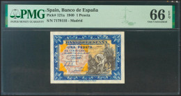 1 Pesetas. 1 De Junio De 1940. Sin Serie. (Edifil 2021: 441, Pick: 121a). Raro  - Autres & Non Classés