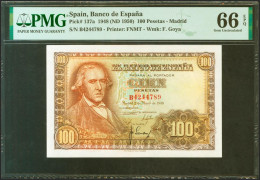 100 Pesetas. 2 De Mayo De 1948. Serie B. (Edifil 2021: 456a, Pick: 137a). Inusu - Other & Unclassified