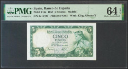 5 Pesetas. 22 De Julio De 1953. Sin Serie. (Edifil 2021: 466, Pick: 146a). Inus - Other & Unclassified