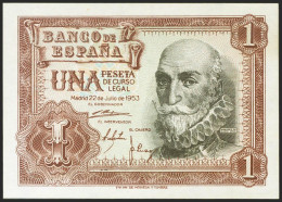 1 Peseta. 22 De Julio De 1953. Serie Y. (Edifil 2021: 465a). Apresto Original.  - Andere & Zonder Classificatie