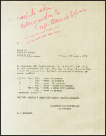 Carta De Cartevalori. 9 De Diciembre De 1971. Interesante Documento Histórico D - Sonstige & Ohne Zuordnung