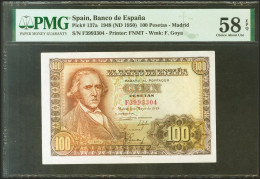 100 Pesetas. 2 De Mayo De 1948. Serie F. (Edifil 2021: 456a, Pick: 137a). Apres - Sonstige & Ohne Zuordnung