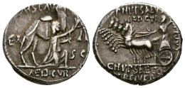 GENS AEMILIA. Denario. (Ar. 3,82g/18mm). 58 A.C. Roma. (Crawford 422/1; FFC 121 - Röm. Republik (-280 / -27)