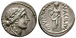 GENS ACILIA. Denario. (Ar. 3,90g/17mm). 55 A.C. Roma. (Crawford 442/1a; FFC 96) - Republiek (280 BC Tot 27 BC)