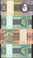 Set Of 2 Brazilian Correlative Pairs Banknotes Of Different Issues. TO EXAMINE. - Andere & Zonder Classificatie