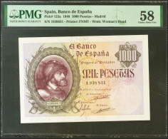 1000 Pesetas. 21 De Octubre De 1940. Sin Serie. (Edifil 2021: 445, Pick: 125a). - Otros & Sin Clasificación