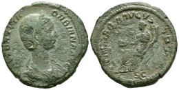ORBIANA. Sestercio. (Ae. 20,83g/20mm). 225-227 D.C. Roma. (RIC 655). Anv: Busto - Les Sévères (193 à 235)