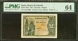 2 Pesetas. 12 De Octubre De 1937. Serie A. (Edifil 2021: 426, Pick: 105a). Inus - Sonstige & Ohne Zuordnung