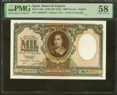 1000 Pesetas. 9 De Enero De 1940. Serie A. (Edifil 2021: 440, Pick: 120a). Raro - Sonstige & Ohne Zuordnung