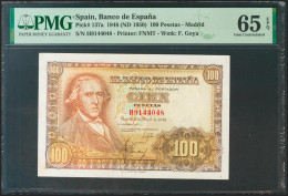 100 Pesetas. 2 De Mayo De 1948. Serie H. (Edifil 2021: 456a, Pick: 137a). Raro  - Other & Unclassified