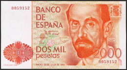 2000 Pesetas. 22 De Julio De 1980. Sin Serie Y Muy Baja Numeración. (Edifil 202 - Other & Unclassified