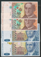 Serie Completa De 5 Billetes De La Emisión De 1992 (incluyendo El De 2000 Peset - Andere & Zonder Classificatie