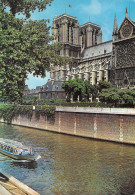 75-PARIS NOTRE DAME ET LA SEINE-N°3724-B/0225 - Notre Dame De Paris