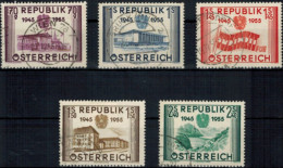 Österreich 1012-1016 Gestempelt Unabhängigkeit 1955 Komplett - Brieven En Documenten