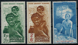 Neukaledonien 286-288 Koloniales Kinderhilfswerk & Spendenwoche 1942 Postfrisch - Covers & Documents