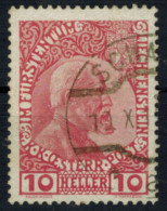 Liechtenstein 2 Fürst Johann II. 10 Heller 1912 Sauber Gestempelt - Lettres & Documents