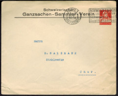 Schweiz Privat - Ganzsache 20 C. Tell Sammlerverein Werbestempel Bern Nach Chur - Lettres & Documents