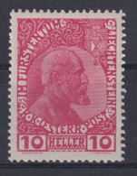 Liechtenstein 2 Fürst Johann II. 10 Heller 1912 Sauber Ungebraucht KatWert 75,00 - Covers & Documents