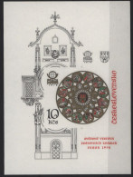 Tschechoslowakei Block 35 B Briefmarkenausstellung PRAGA 1978 Postfrisch ** MNH - Cartas & Documentos