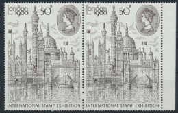 Großbritannien Paar Seitenrand International Stamp Exhibition London Postfrisch - Brieven En Documenten