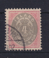 Island 20 Gestempelt Freimarke Ziffer Mit Krone Im Oval 1900 Kat.-Wert 18,00 - Cartas & Documentos