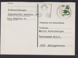 Bund Ganzsache Unfallverhütung P 119 Antwort Hamburg Nach Heiligenhafen 25.7.1978 - Postkarten - Gebraucht