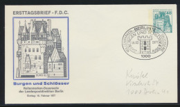 Berlin Privatganzsache 40 Pfg Burgen Und Schlösser Als FDC 1977 - Briefe U. Dokumente