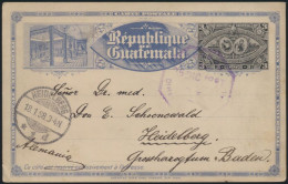 Guatemala Ganzsache P 9 Ausstellung Exhibition Postal Stationery N Heidelberg - Guatemala