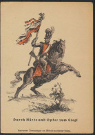 Feldpost Ansichtskarte Militaria Napoleon Krieg Soldat Chevauleger Bayern Fahne - Cartas & Documentos